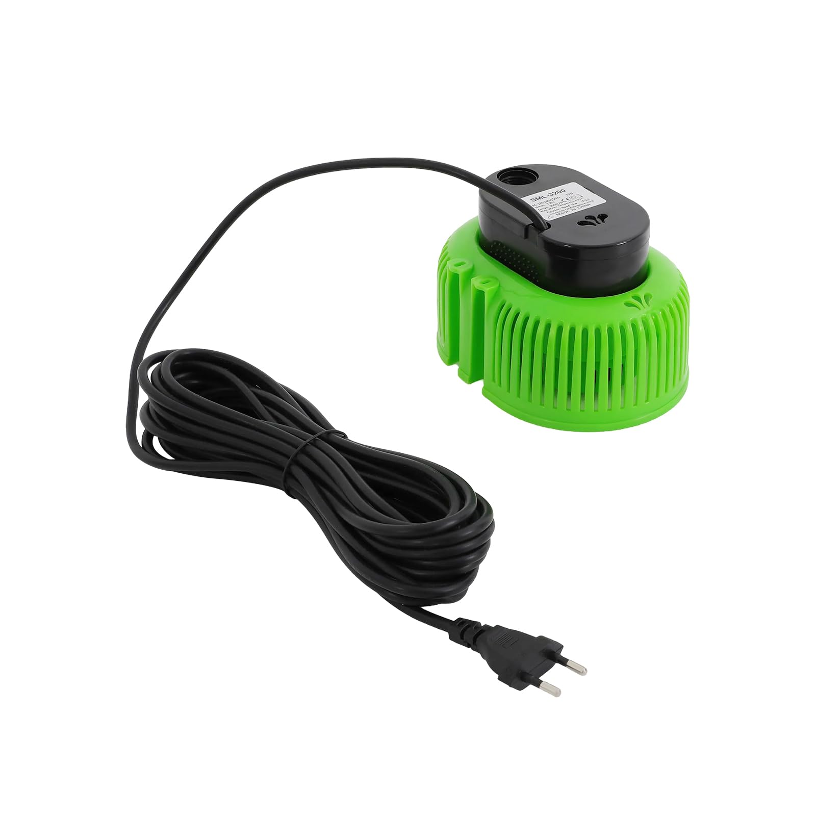 Pompe de couverture de piscine avec moteur en cuivre 75 W 3000 l/h IPX8 Pompe de vidange d'eau pour piscine, étang, fontaine, bassin de jardin, 3 sorties, tuyau de 5 m