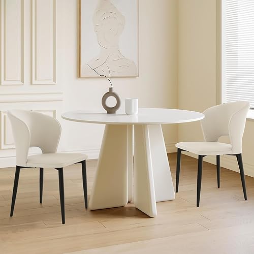 Homcosan Juego de 2 sillas de comedor, modernas sillas de cocina con estructura cruzada y exquisito diseño de tuberías, fácil montaje, sillas de