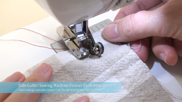 Pie prensatelas cortador lateral para máquina de coser miniatura 7