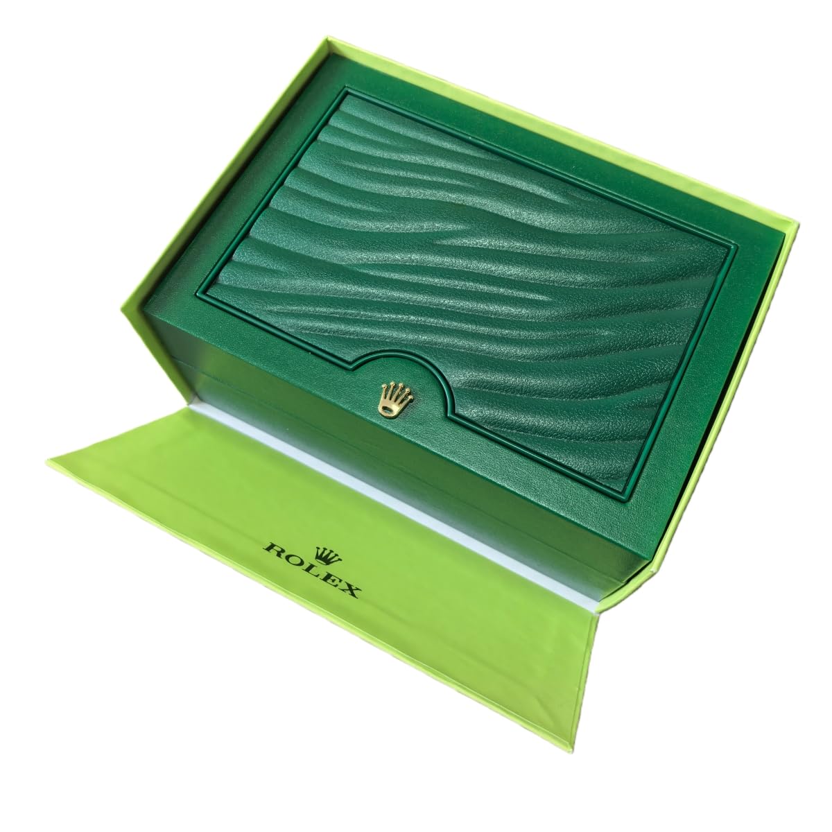 Boîte Protection Montre Cuir Vert Coffret Bois Emplacement Unique Organisateur Rangement Bracelets Précieux pour Rolex Cosmograph Daytona