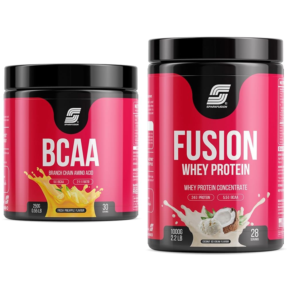 Sparkfusion BCAA Pure-Amino -250 gm (30 Servings) With Complete Ratio of 2:1:1 for Recovery & Perf | Sparkfusion Fusion Whey Protein Concentrate Powder | 24g Protein,5.5g BCAA per Serving | For Muscl-image-20