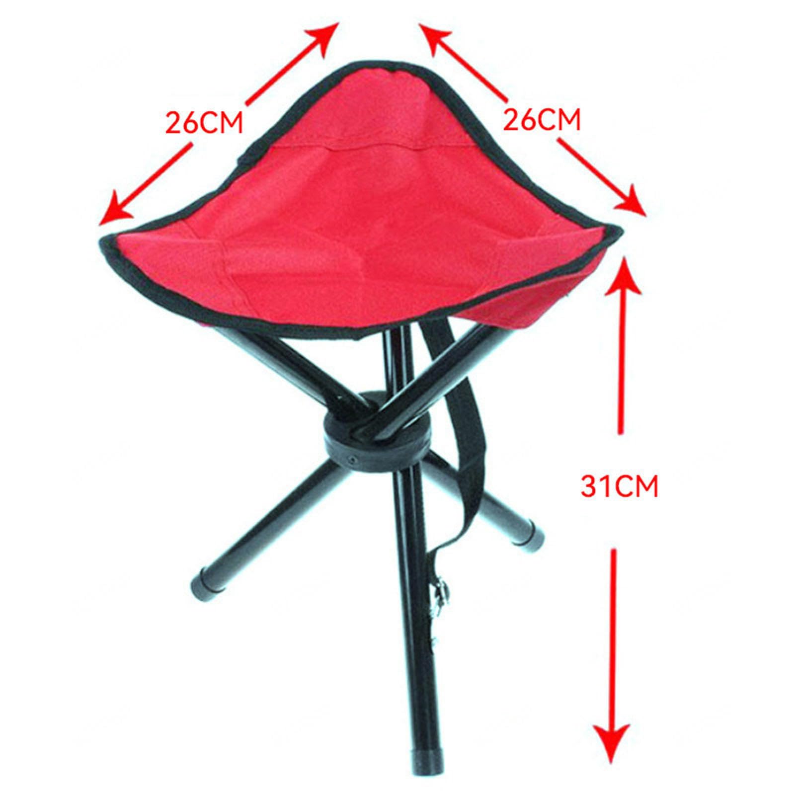 Sgabello Campeggio Pieghevole, Treppiede Tre Gambe Slacker Chair, Sedili Adulti Compatti Leggeri, Sport all'Aria Aperta Escursionismo Zaino in Spalla Pesca Picnic Viaggio,A