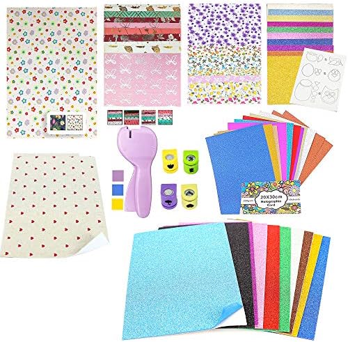 Pickme Stickers and Tapes Set for DIY Paper Crafts -13 Assorted Pages of Stickers, 24 Adhesive Tapes of Various Designs, Materials and Colors - Perfect Addition to Your Pickme Crafting Organizer Box#4