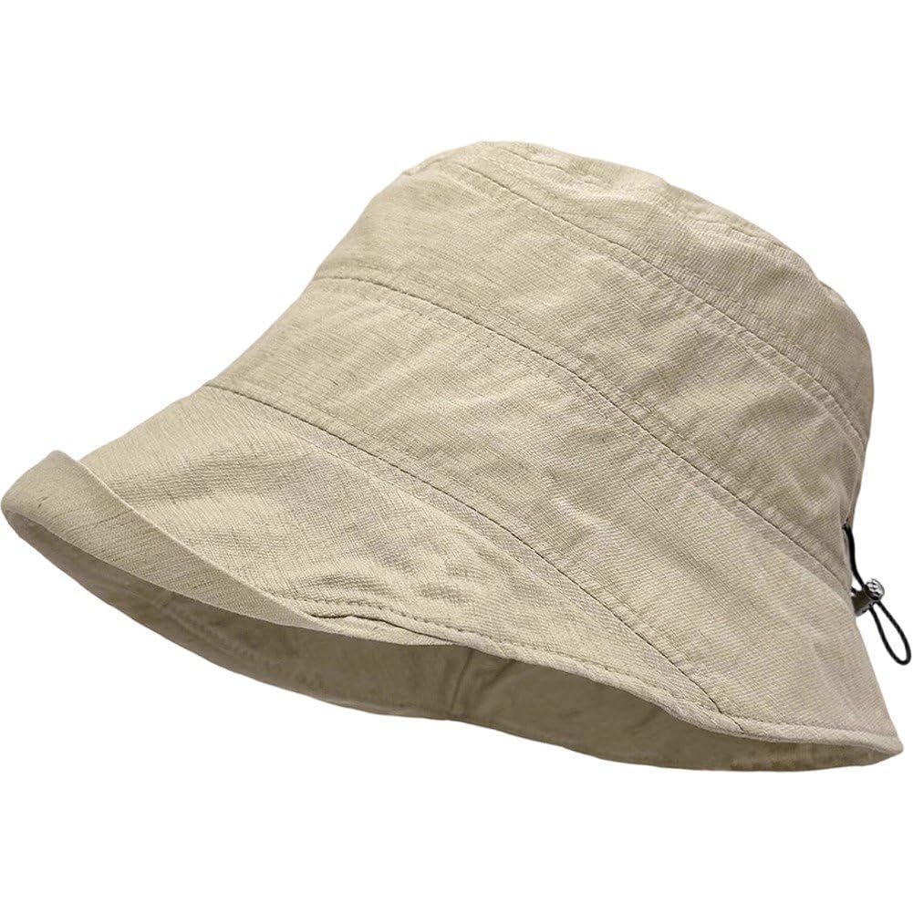 Hrippy Solid Color Women Fisherman Hat Bucket Hat, Long Brim Breathable Headwear for Spring Summer Daily Outdoor Wear