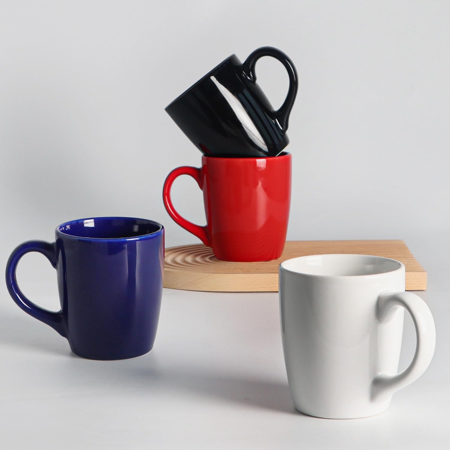 harebe 20 OZ Large Coffee Mug, Ceramic Tea Cup for Office and Home, Big Capacity with Handle, Cups for Men Women Mug Lovers, Microwave & Dishwasher Safe, Black - Image 6