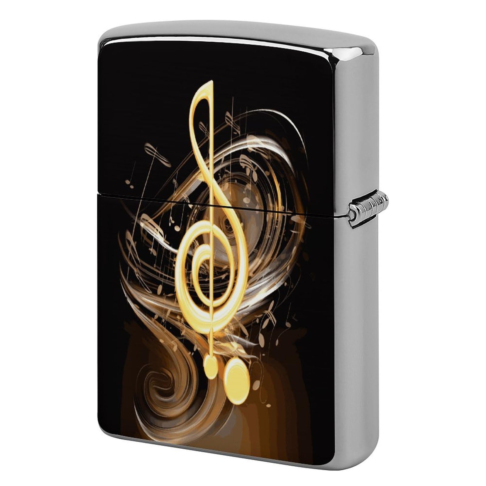 Fekiloot Style Music Note Lighter Case Cover Metal Lighter Case