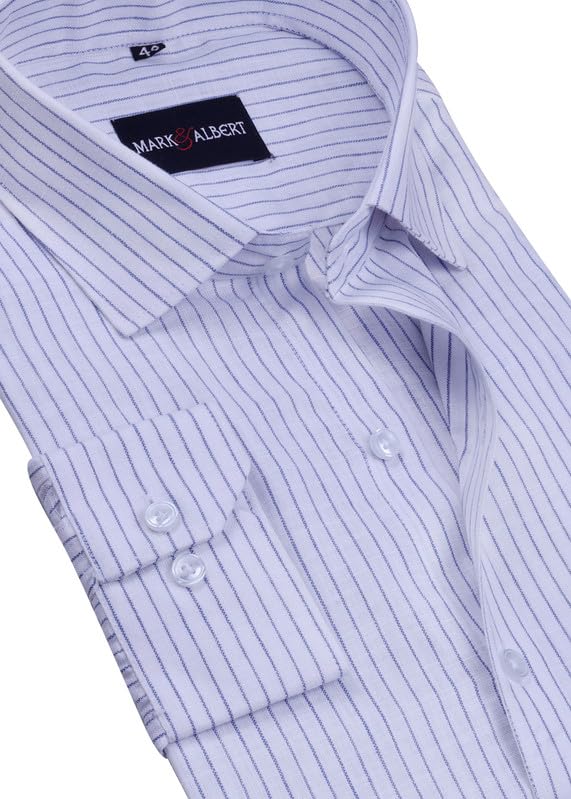 Image of Men's Striped Cotton Formal Shirt
