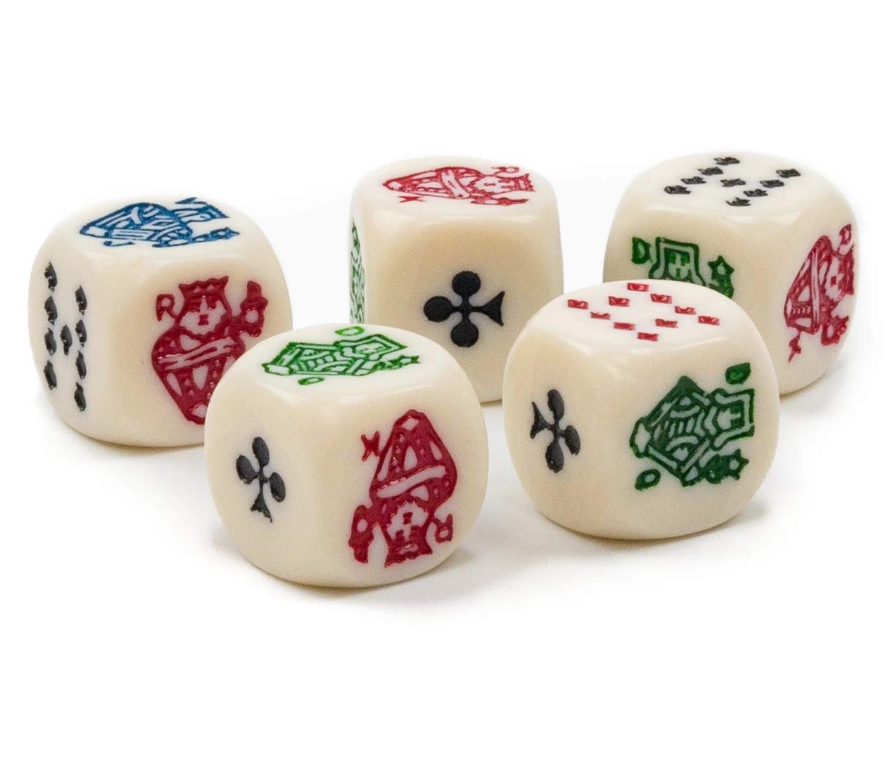 Poker dice - set of 5 - by Poker Chip Shop