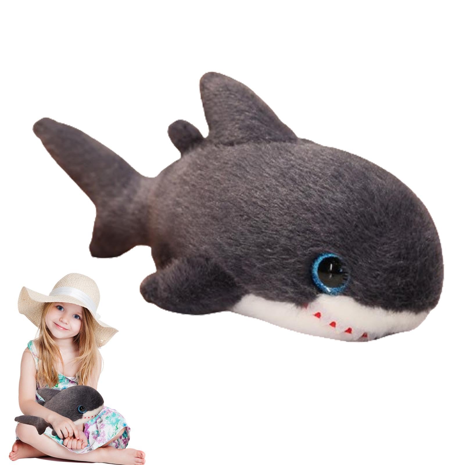 galeyyuStuffed Shark Plush Toy,Creative Shark Plushie | Cute Stuffed Animal Sharks Doll for Children, Plush Stuffed Animal for Bedroom, Living Room