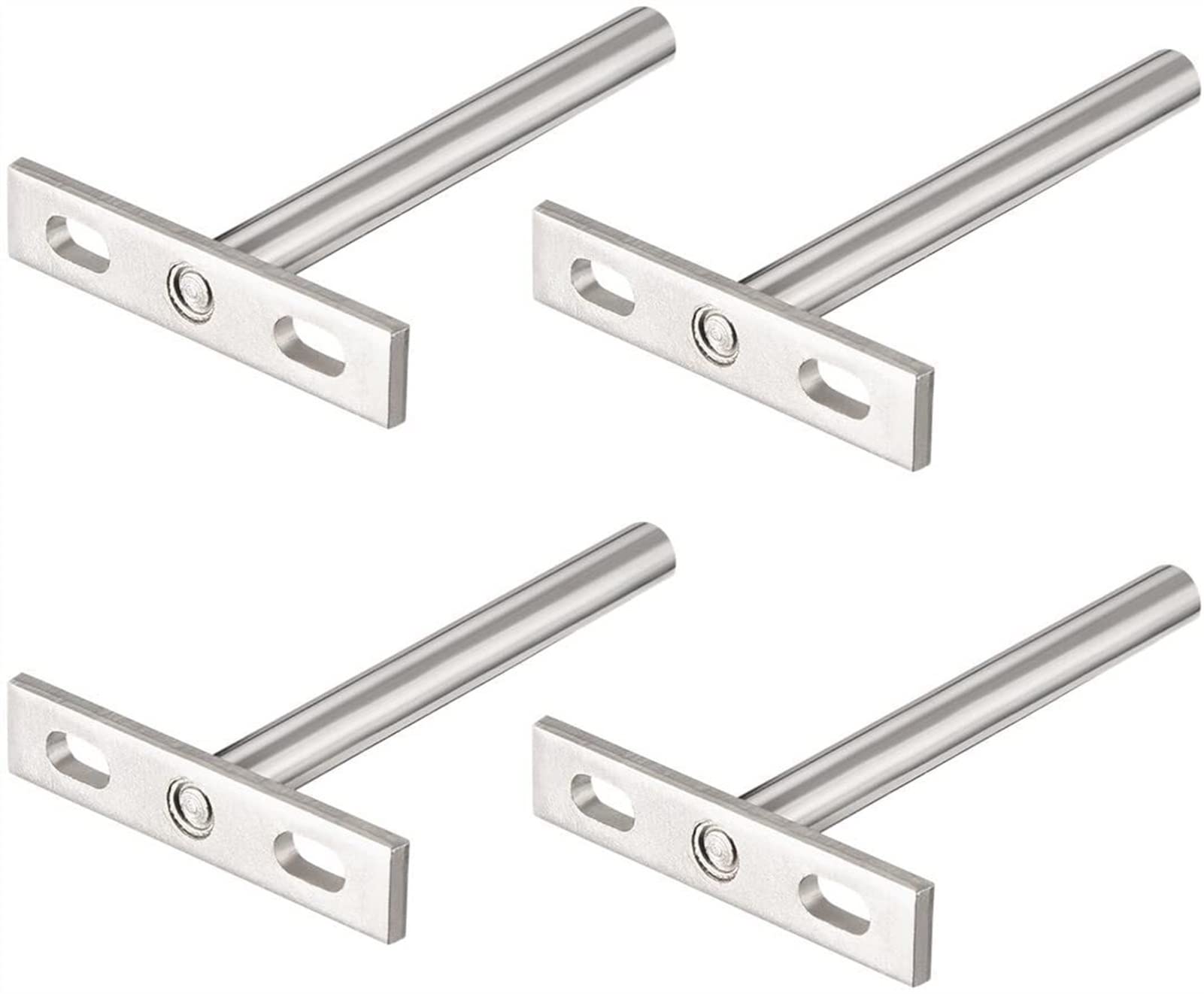 Support de plaque invisible RJJ avec tige dissimulée pour étagère suspendue (4 PCS)