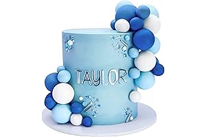 Sneaker Cake Topper - Colorful Pearl Ball Shaped Cupcake Insert
