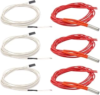 24V 40W 620 Ceramic Cartridge Heater with 3950 100K NTC Thermistor with 1 Meter Wiring for RepRap 3D Printer Heatbed Hot End