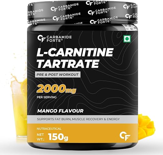 Carbamide Forte L Carnitine Supplement For Men &amp; Women | L-Carnitine Tartrate 2000mg | L'Carnitine Pre &amp; Post Workout Supp...