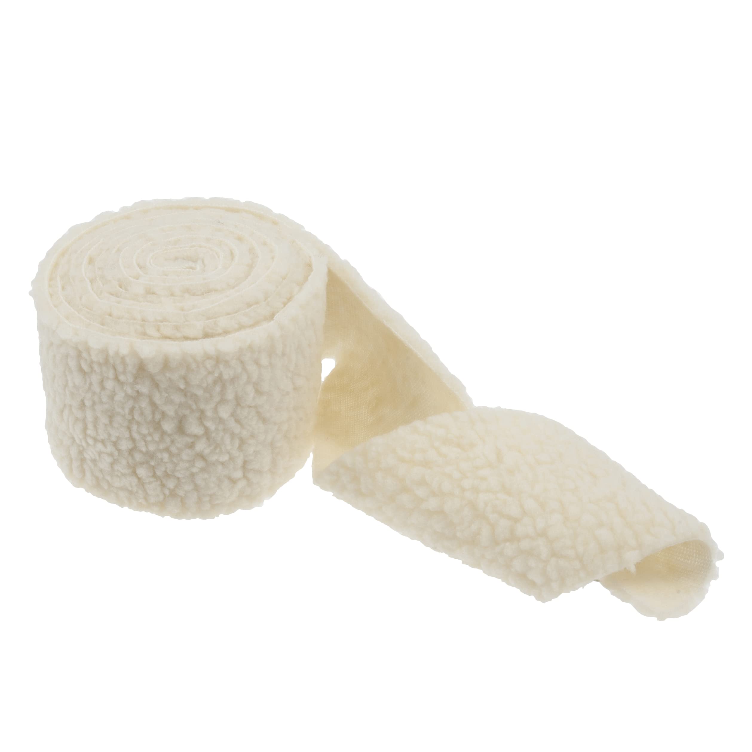 Trimits Faux Fur Trim, Cream Sheepskin, 2m x 80mm, 100% Polyester, TT00280CRM