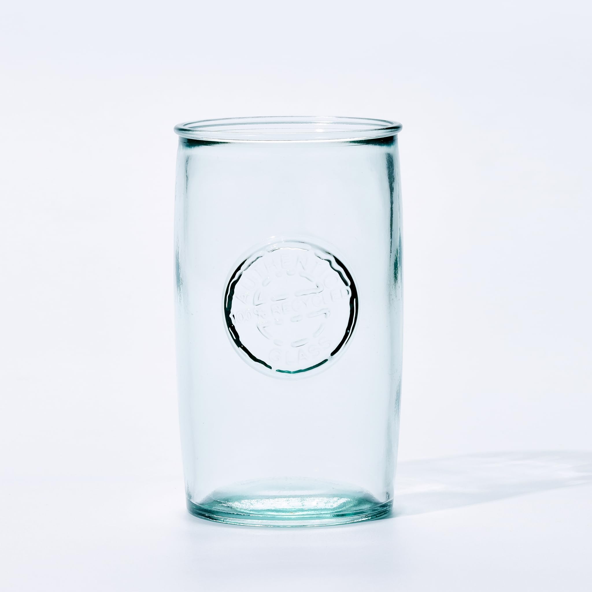 Amazon.com: DESIGNED BY VSM Recycled Glass Drinking Glasses Set of 6, 15oz  Highball Glasses, Made Of 100% Recycled Glass, Authentic Embossed Drinking  Glasses, Dishwasher-Safe, Lead-Free, Made In Spain. : Home & Kitchen