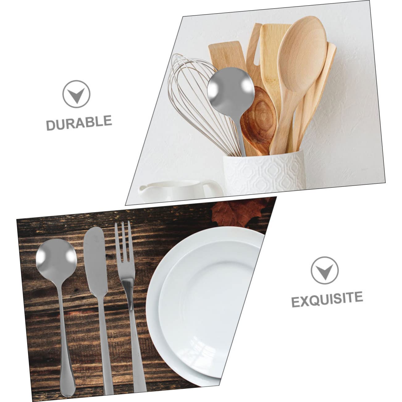 STOBAZA Stainless Steel Cutlery Set Cheese Tools Cheese Spreader Honey Spoon Kitchen Essentials