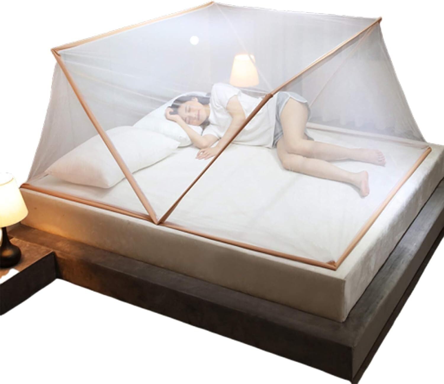 Zanzariera leggera da spiaggia, anti-zanzare, per dormire, anti-zanzare, da viaggio, pieghevole, 160 x 190 x 80 cm