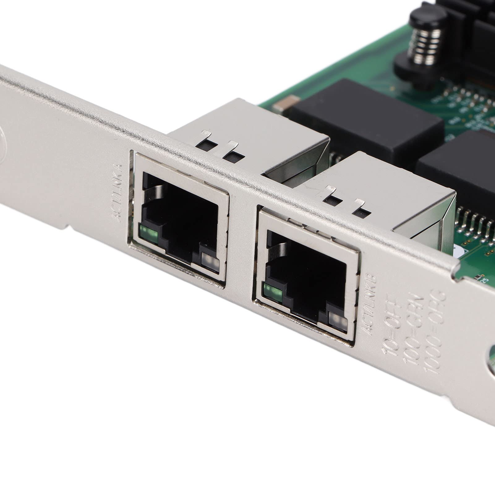 Bewinner Scheda di Rete Gigabit, PCI‑E X4 Rj45 Adattatore di Rete a Doppia Porta Gigabit 10/100/1000Mbps con Porta Elettrica Supporta Frame Jumbo, Tso, VLAN, PXE, WOL