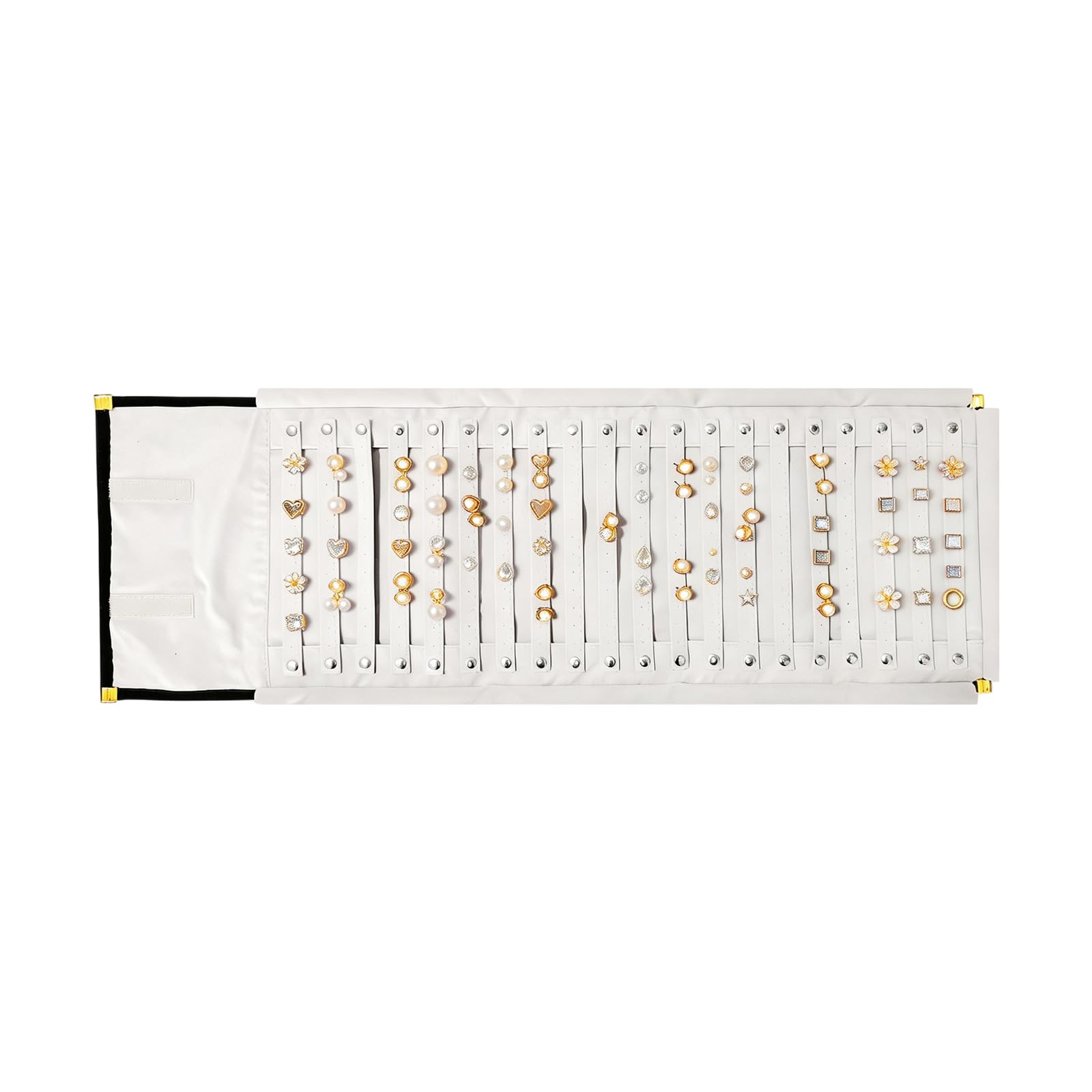 Fazvncv Thin Jewelry Storage Roll with Sturdy Construction and Ample Space Jewelry Roll for Women