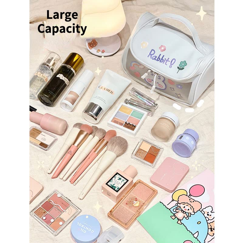 Miniatura 5 de Bolsa de cosméticos kawaii linda bolsa de maquillaje Y2K accesorios estéticos bolsa de maquillaje Y2K bolsa de cosméticos para bolso (blanco)