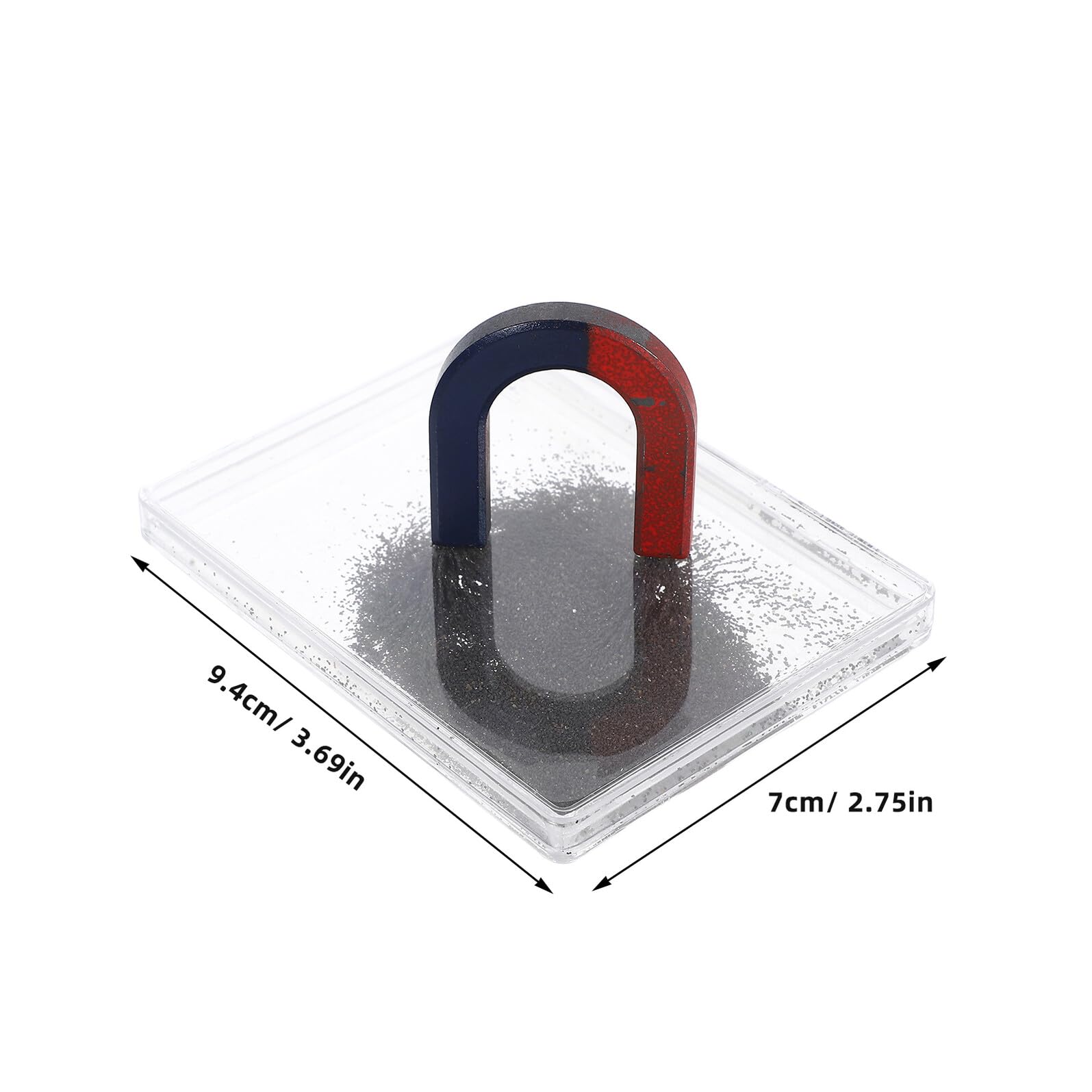 Boîte à Limaille de Fer 3 Sets pour Expériences Magnétiques avec Guide Détaillé, Plastique et Fer, Démonstration Visuelle du Champ Magnétique pour Enseignants