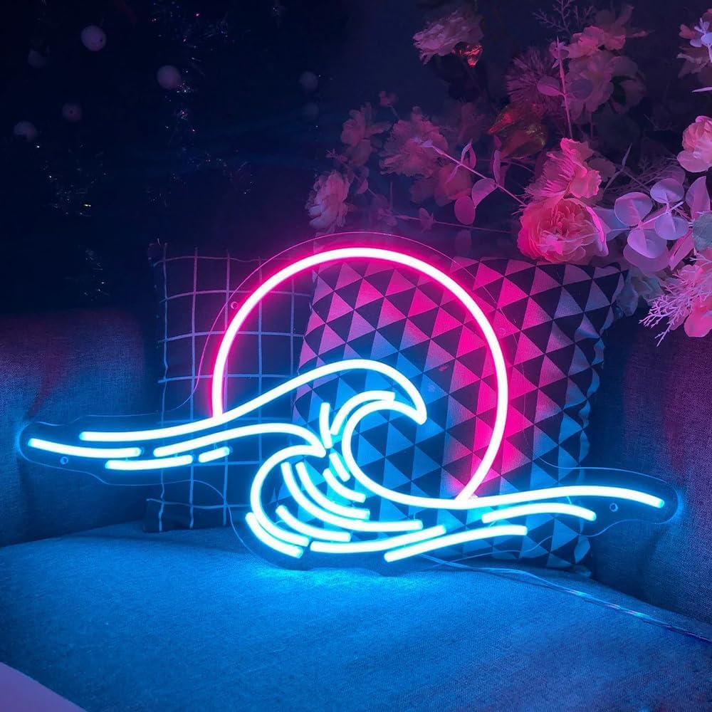 Japoński neonowy znak Fuji LED do dekoracji ścian, regulowana jasność, salon, bar, pub, klub, spotkania, sztuka, dekoracja ścienna