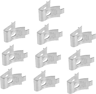 DOITOOL Shelves 10pcs Shelf Bracket Clips Stainless Shelf Supports Clips Pilaster Shelf Pegs