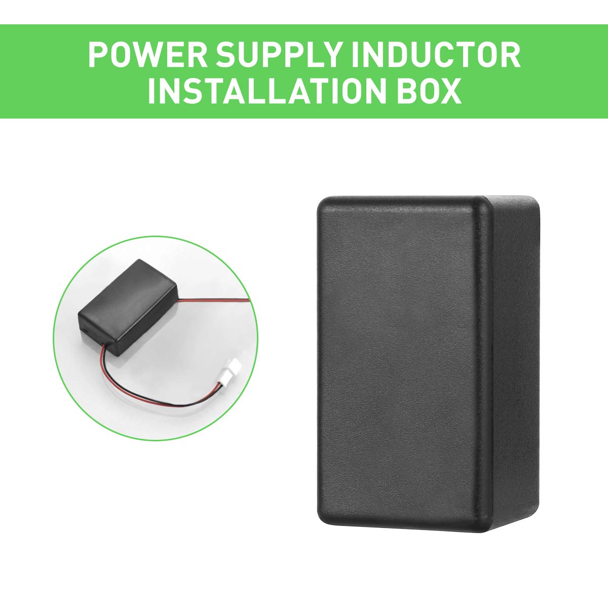 5PCS Etui à projet plastique électronique étanche, boîtier de boîtier de jonction compatible avec le projet électronique, noir (61 x 36 x 25mm)