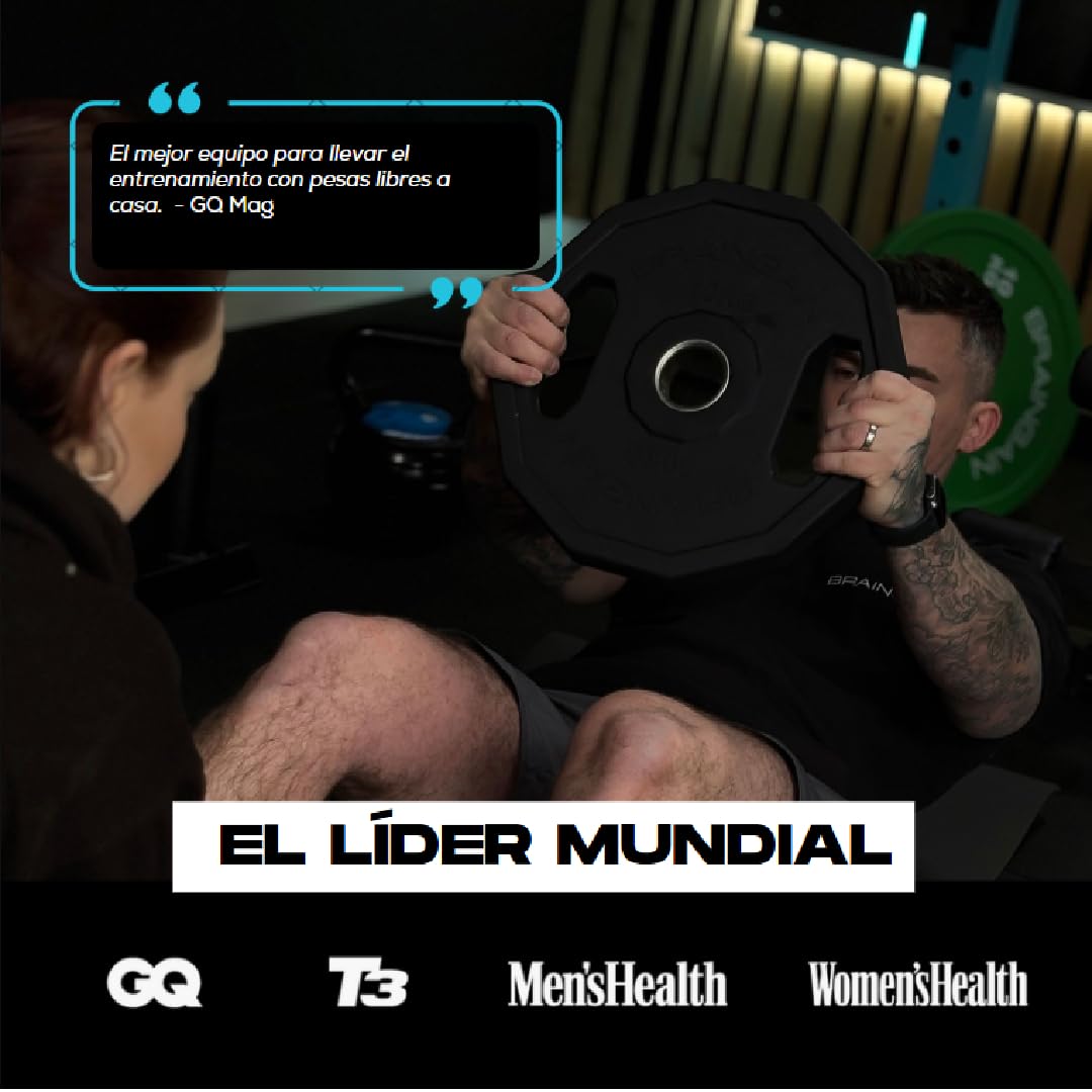 Discos de parachoques olímpicos - Discos de 2" para entrenamiento de fuerza con barra y levantamiento de pesas - 1,5 kg, 2,5 kg,5 kg,10 kg,15 kg,20 kg,25 kg,100 kg,150 kg