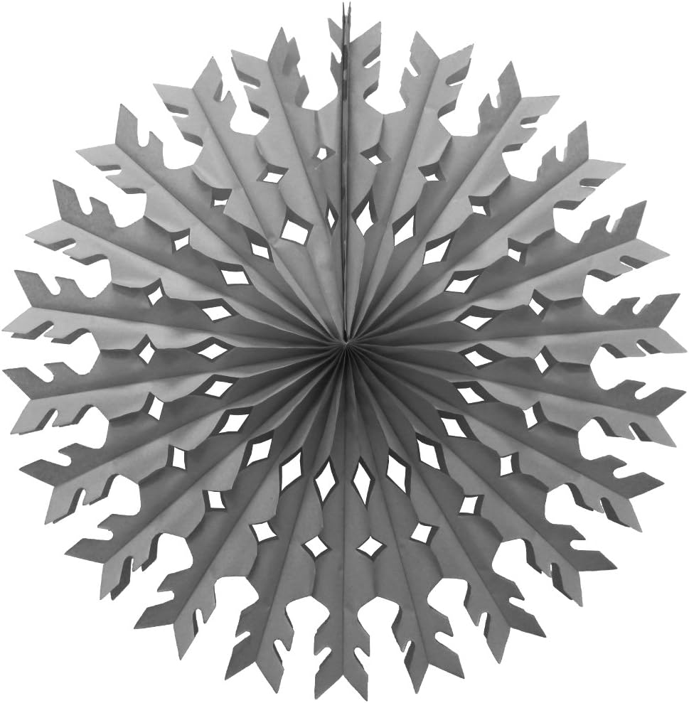 12-Pack 22 Inch Large Tissue Paper Snowflake (Light Blue)