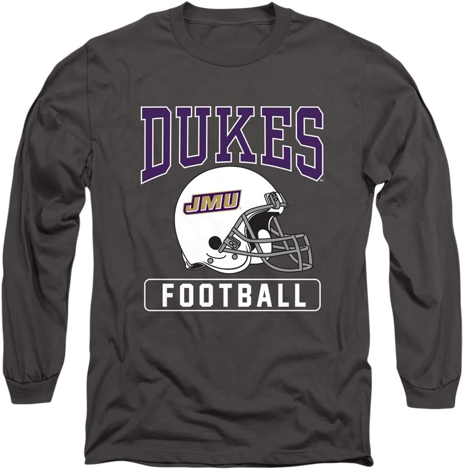 James Madison University Official Football Helmet Unisex Adult Long-Sleeve T Shirt