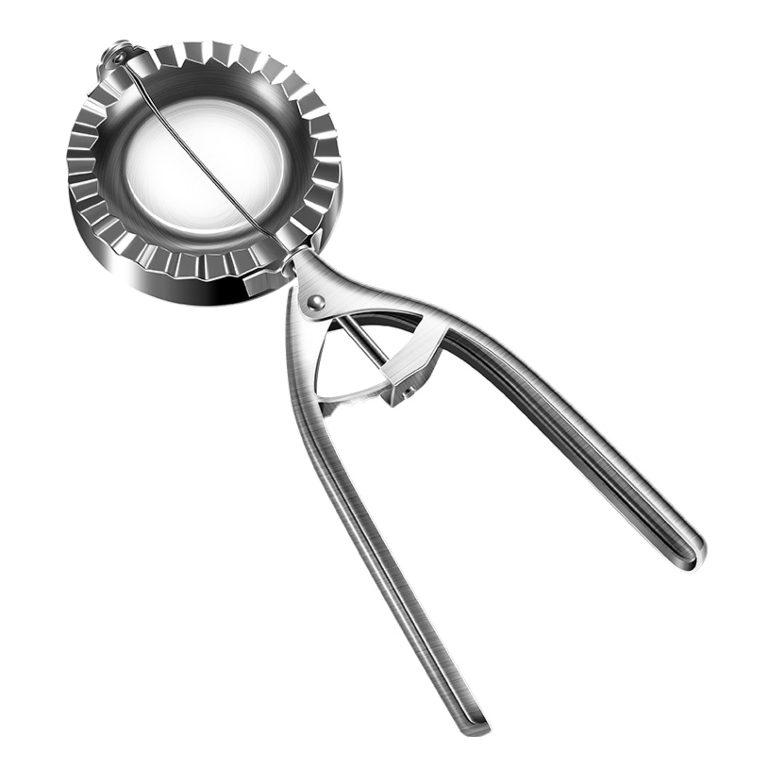 Presse à dumpling 13cm en inox pour un scellage hermétique réussi