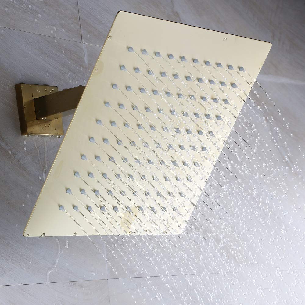 HiMyLEN Bathtub Shower Systems Brushed Gold Shower and Tub Faucet set