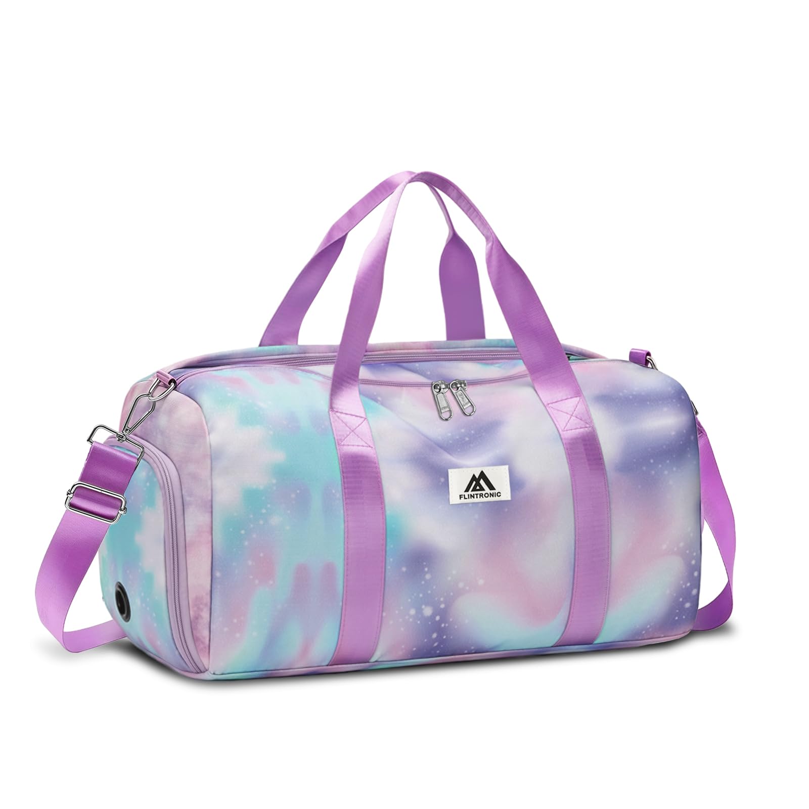 flintronic Borsone Palestra, Impermeabile Borsa da Viaggio Bambina, Borsa Sportiva con Scomparto Scarpe e Strato Umido, Borsone da Viaggio Duffel per Bambini
