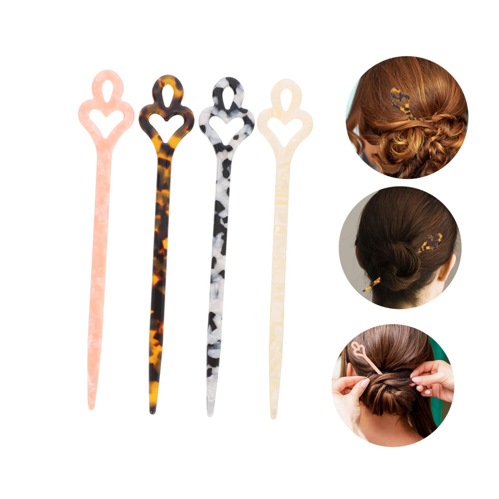 POPETPOP 16piezas Palillos Para Cabello Retro Horquillas De Acetato Para Recogidos Accesorios Para Peinado De Cabello Para Bodas y Eventos Especiales
