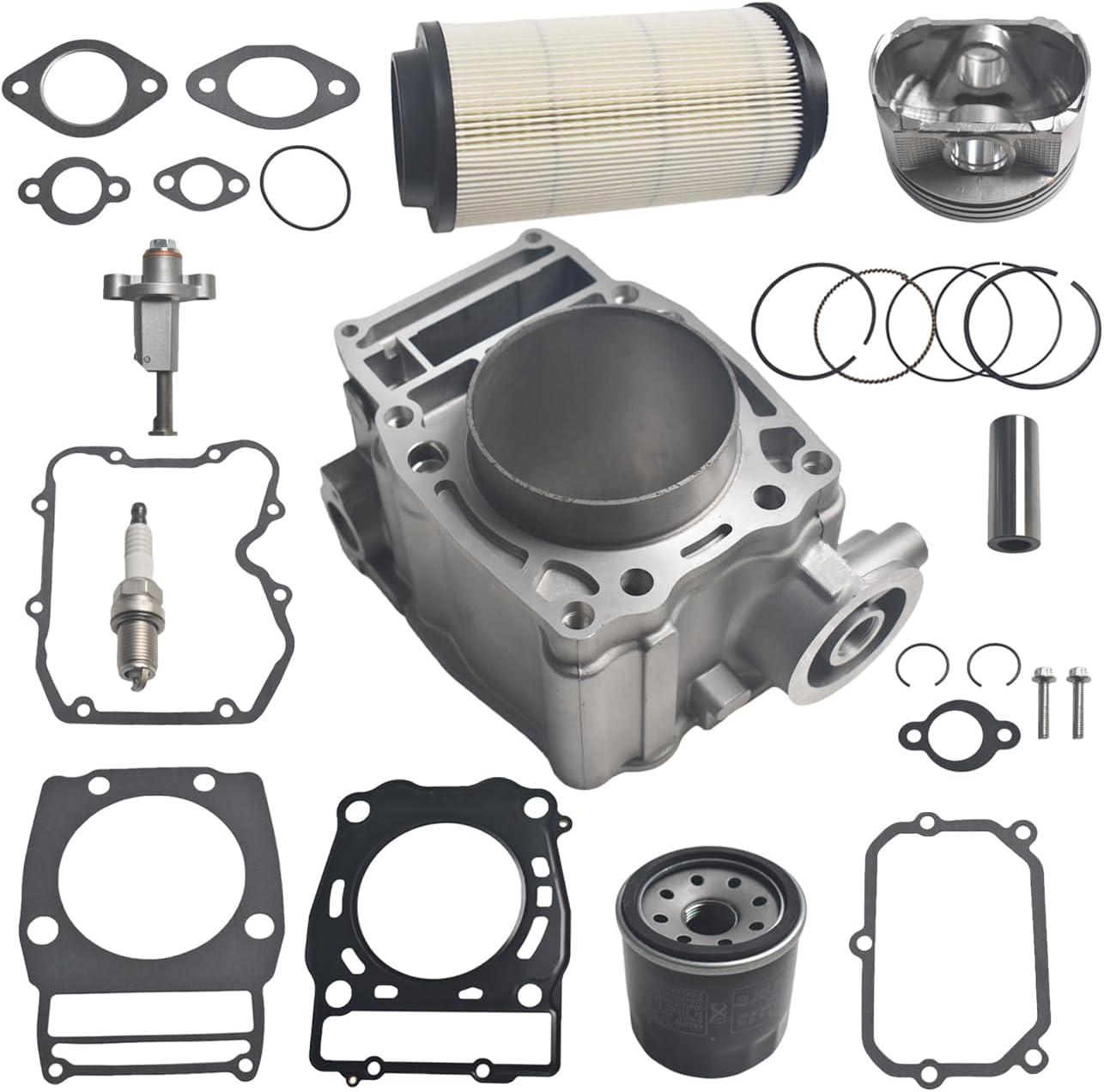 92mm Cylinder Piston Top End Kit fit for Polaris Ranger Sportsman Scrambler 500 1996-2012 Rep 3087221 3085526 3085634