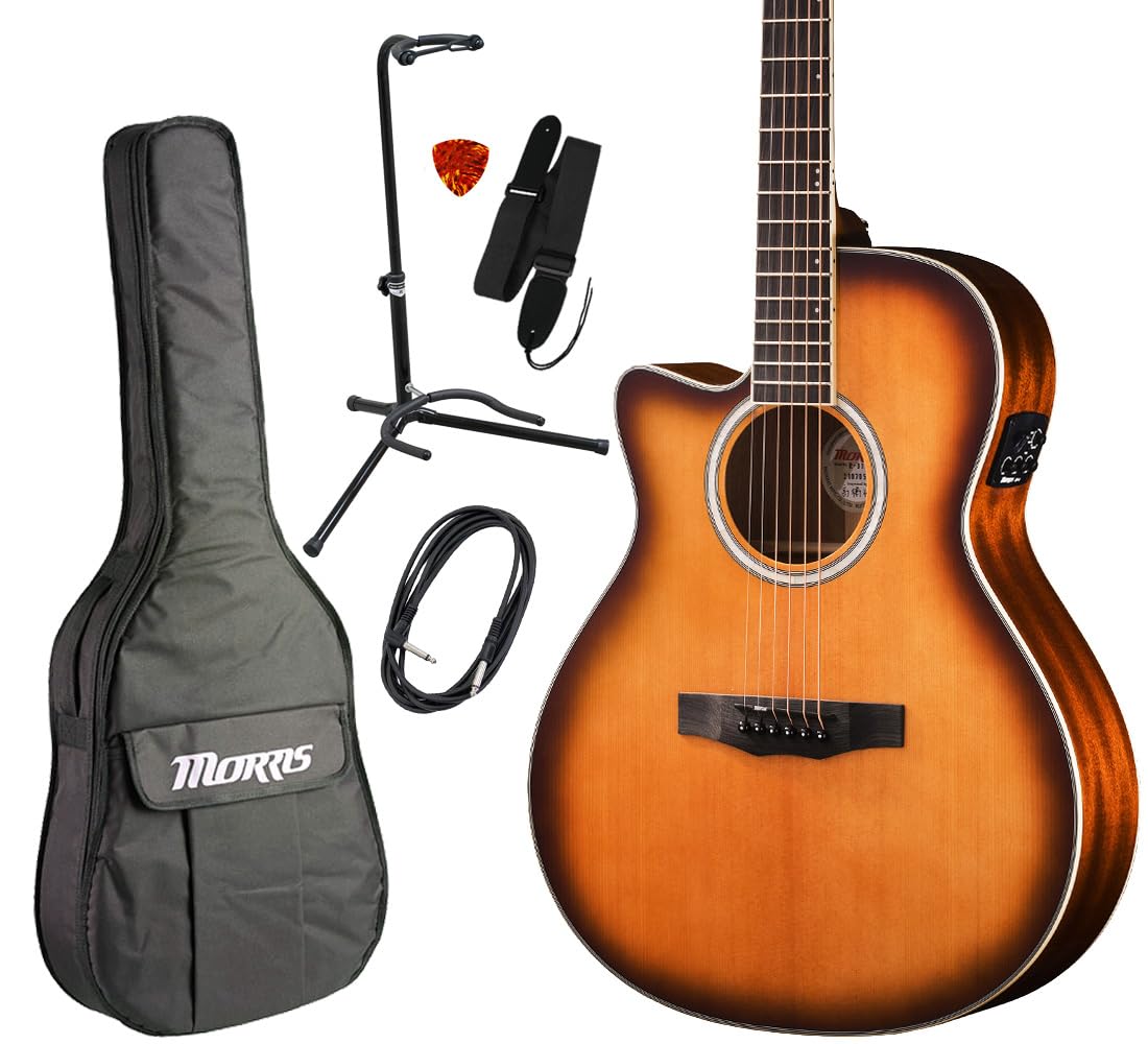 Amazon | モーリス エレアコ Morris R-011 LH TS アコースティック 