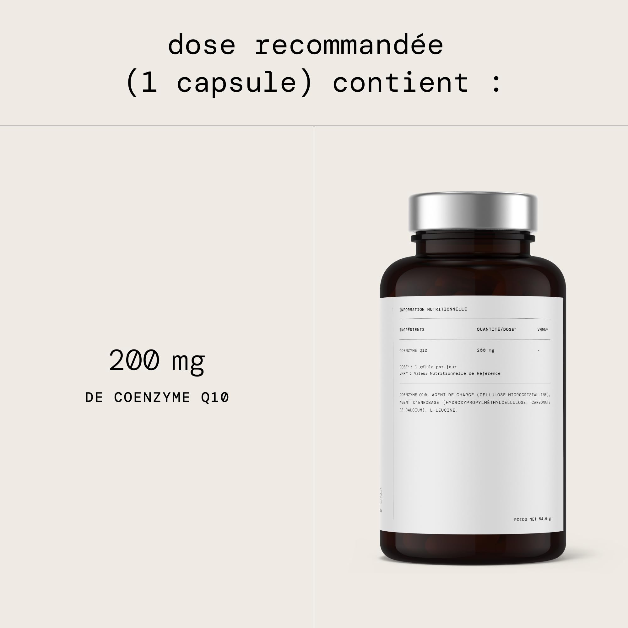 Coenzyme Q10 200mg | 120 gélules végétaliennes de CoQ10 100% pure pendant 4 mois | Premium Q10 naturellement fermenté | Energie, Cœur et Anti-âge naturel | Haute biodisponibilité