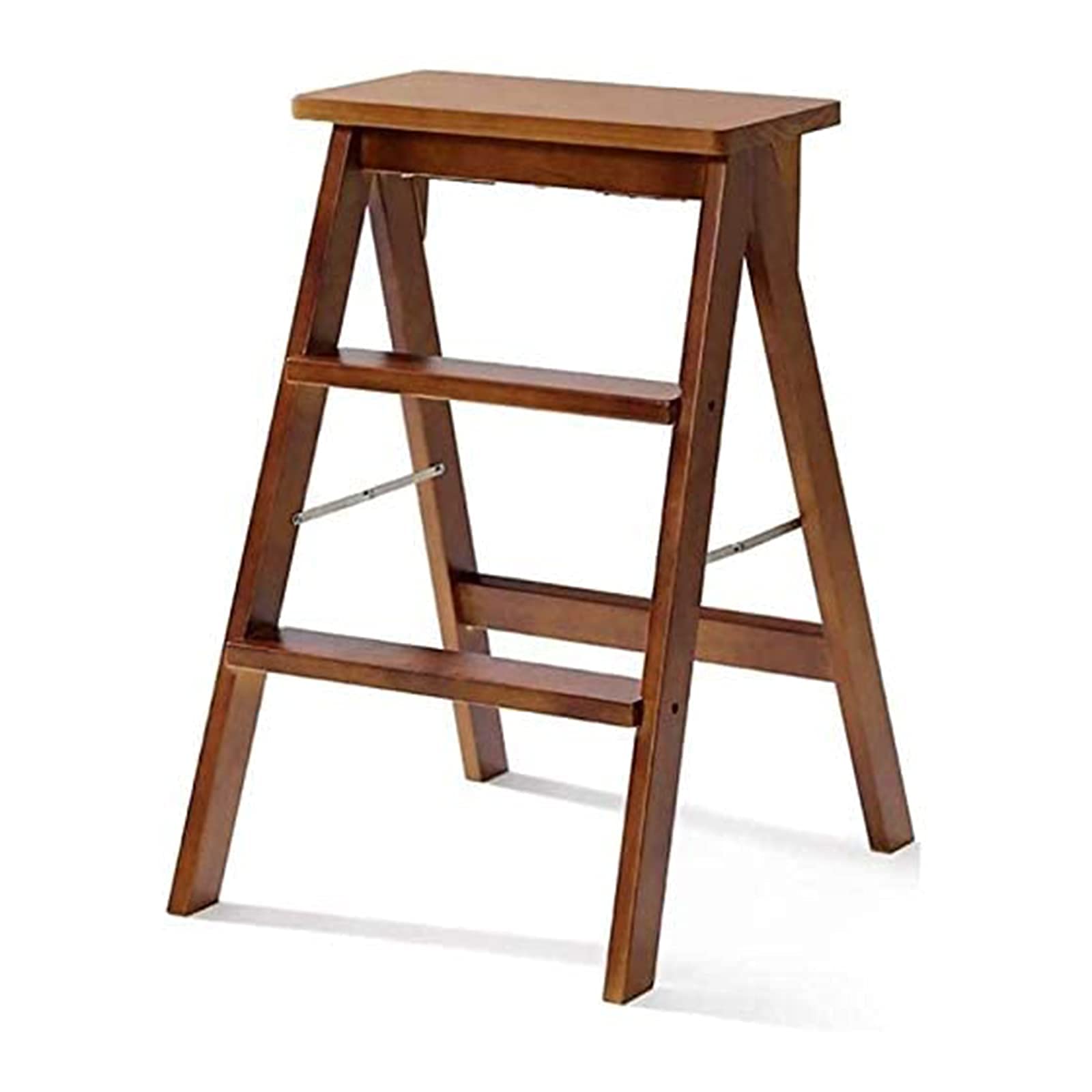 Tabouret pliant en bois de qualité supérieure escabeau 2 marches robuste