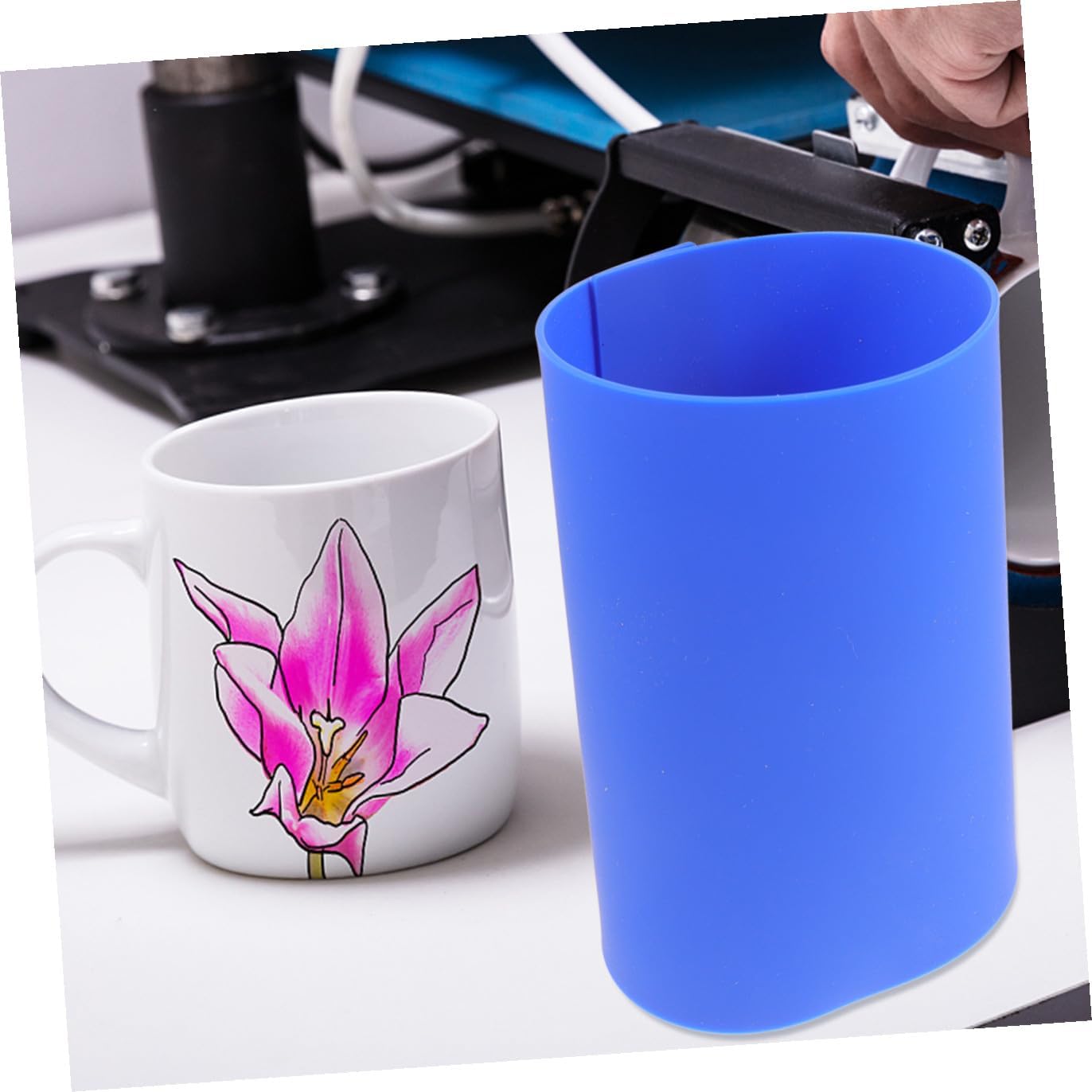 3pcs Silicone Mug Press Sublimation Sleeves High-Temperature Resistant Wraps for Tumblers for Heat Transfer Printing Sublimation Cups and Flexible Design