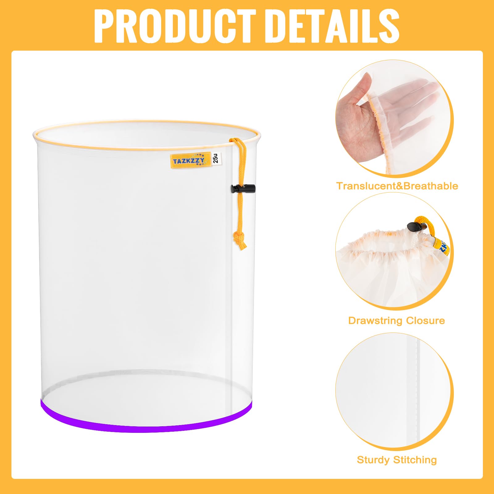 5 Gallon Filter Bag - 25 Micron Mesh Strainer -4