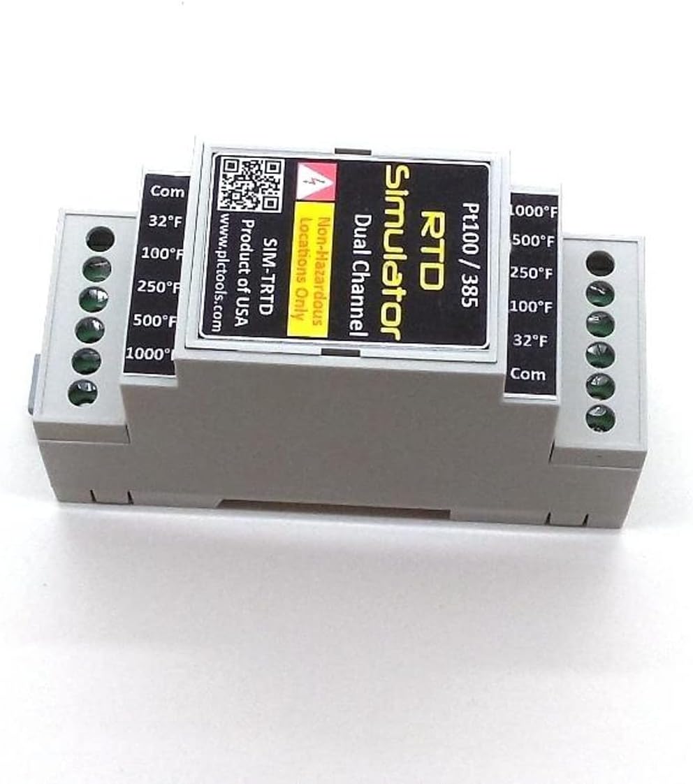 SIM-TRTD PLC Cable Inc Dual Channel RTD Simulator and Tester TROUBLESHOOTING simulates 2-Wire, 3wire, 4-Wire Pt 100