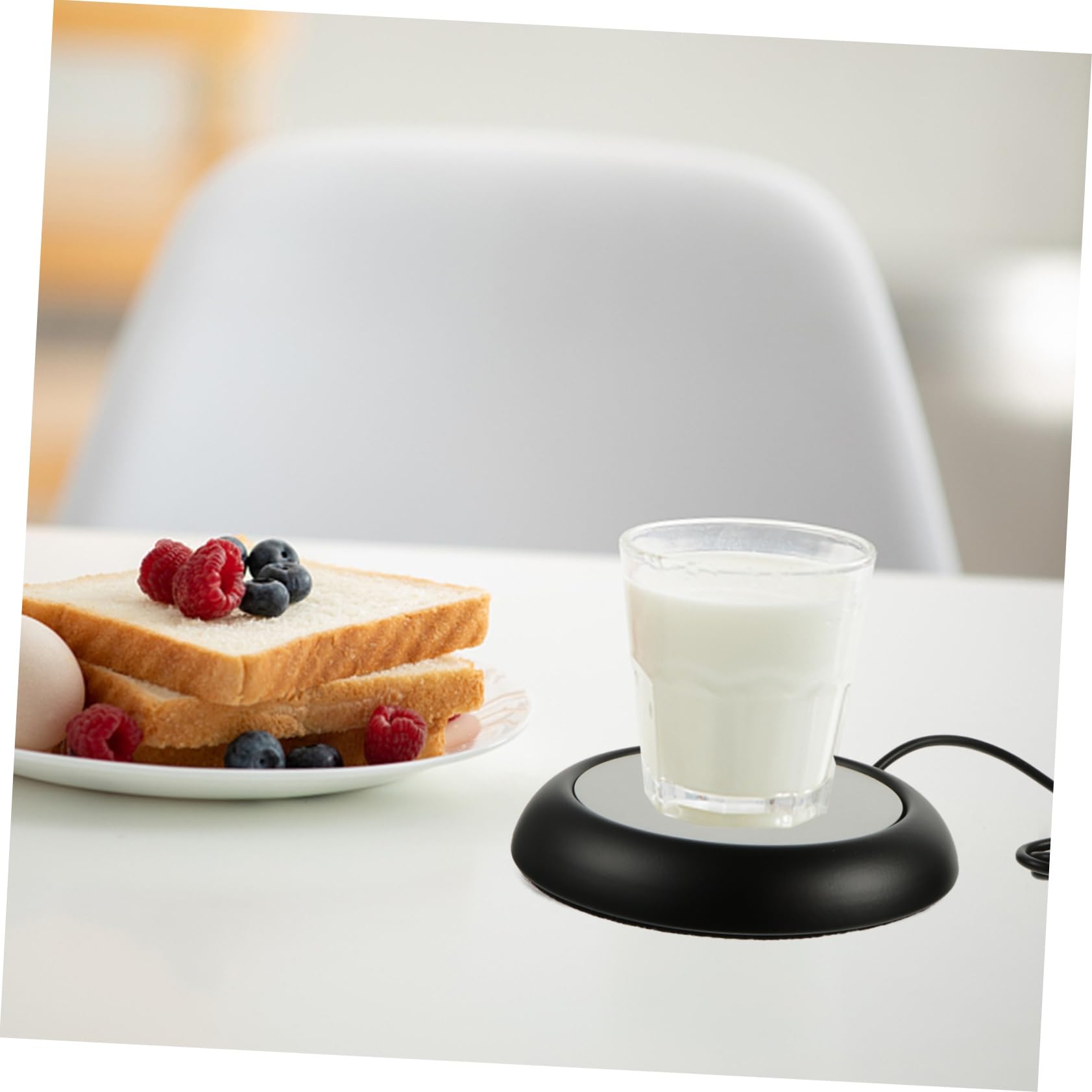 OFFSCH Mug Warmer Mat Heat Preservation Coaster for Office Home Keeps Beverages Warm Up for Tea Milk More Matte