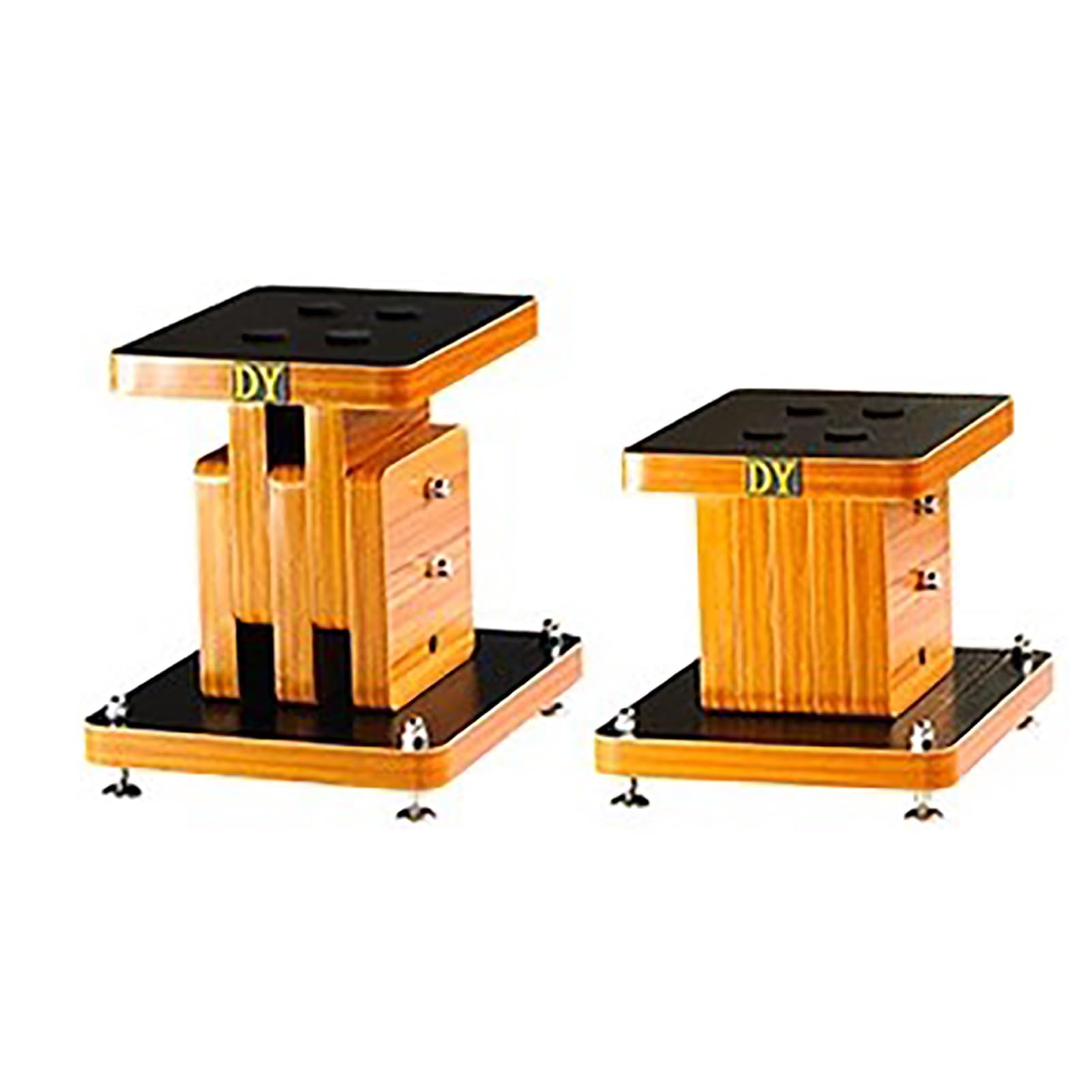 Support d'enceintes en bois hauteur réglable 22-27 cm