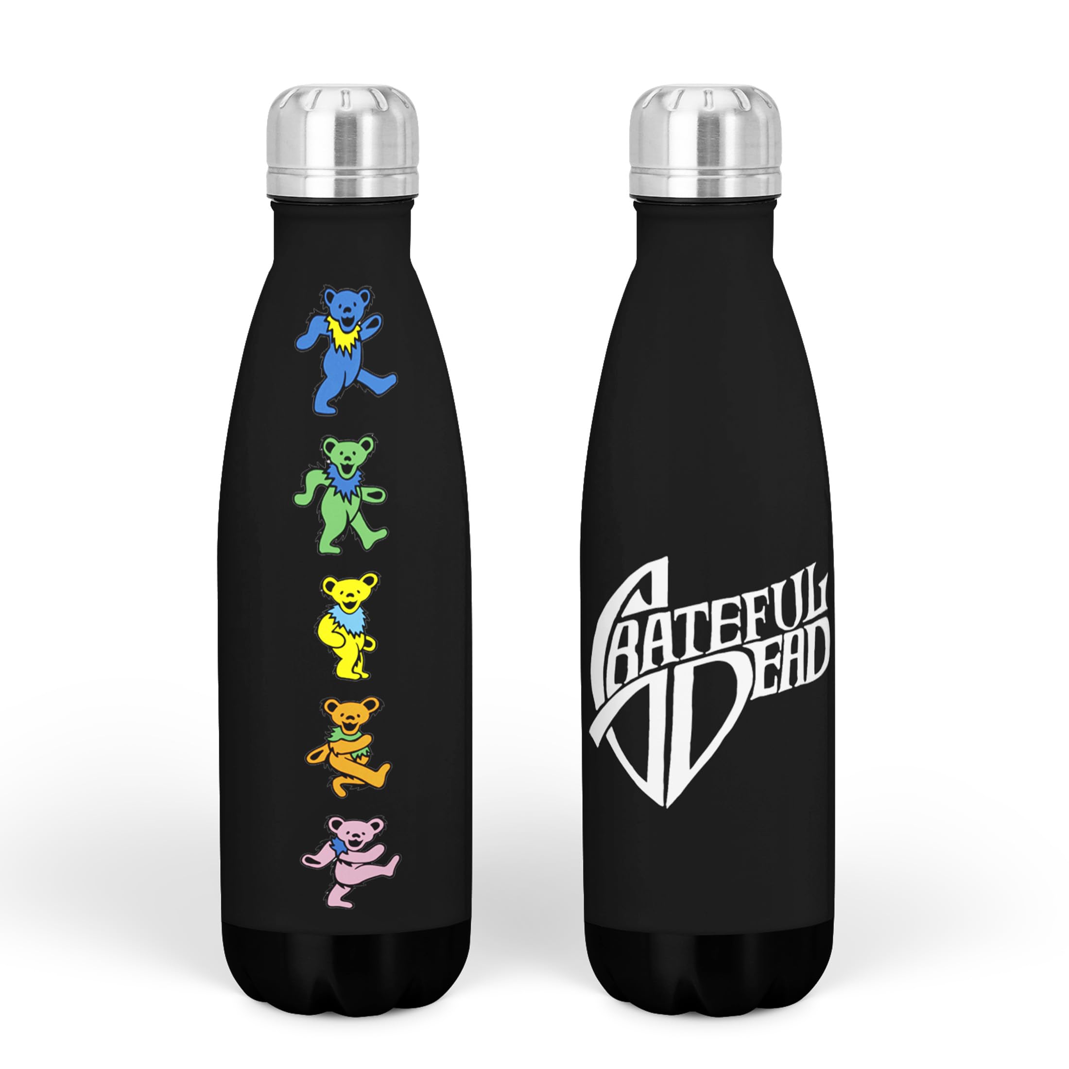 Rocksax Colourful - Dancing Bears Grateful Dead Water Bottle (One Size) (Colourful), 500 Ml