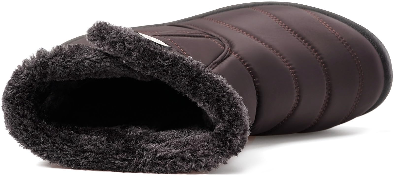 Stivali Donna Stivaletti Invernali Impermeabili Cerniera Stivali da Neve Cotone Caldo Peluche Caviglia Boots Bassi Scarpe Ultraleggero