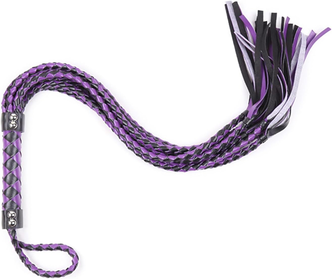 Couple Training Adult Supplies Tassel Whip Role Play Props Eight-Strand Braided Leather Whip Slap Whip