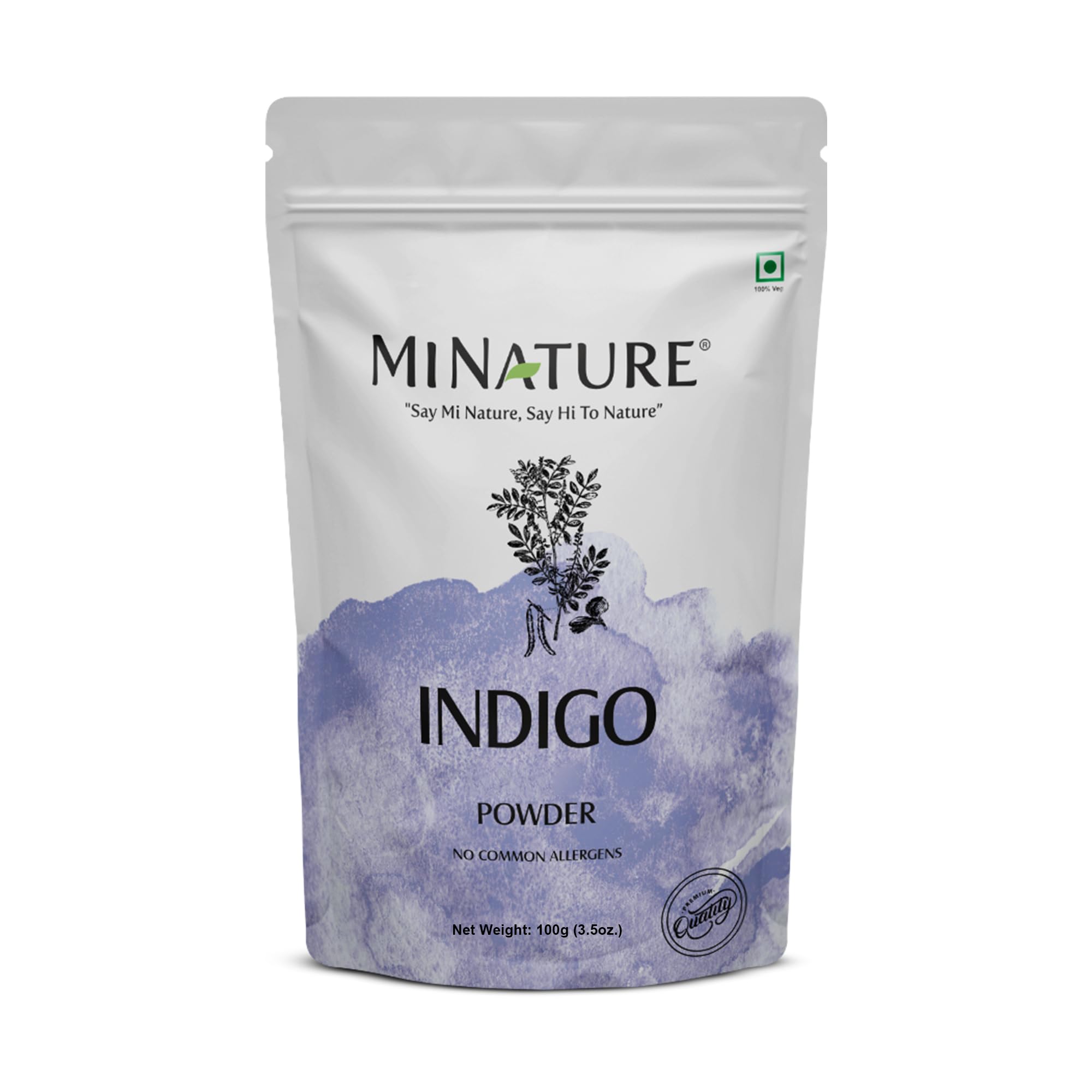 MINATURE Indigo Powder 100% Pure Natural Organically Grown Indigo Powder- For HAIR (227g / (1/2 lb) / 8 ounces)