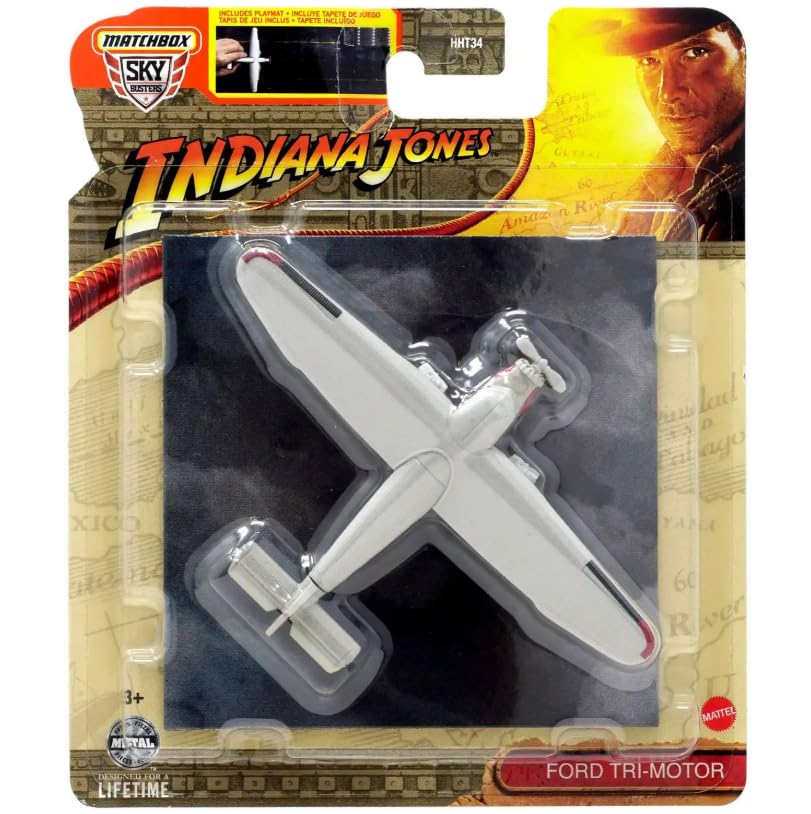 Matchbox Indiana Jones Ford Tri-Motor Plane Diecast Model