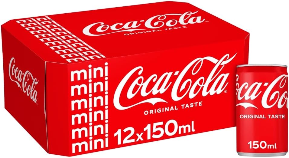 Coca-Cola Regular Soft Drink, 150 ml (Pack of 12)